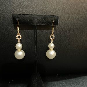Beautiful Drop Dangle White Beads Earrings for Women’s Wear |Party Wear |casual
